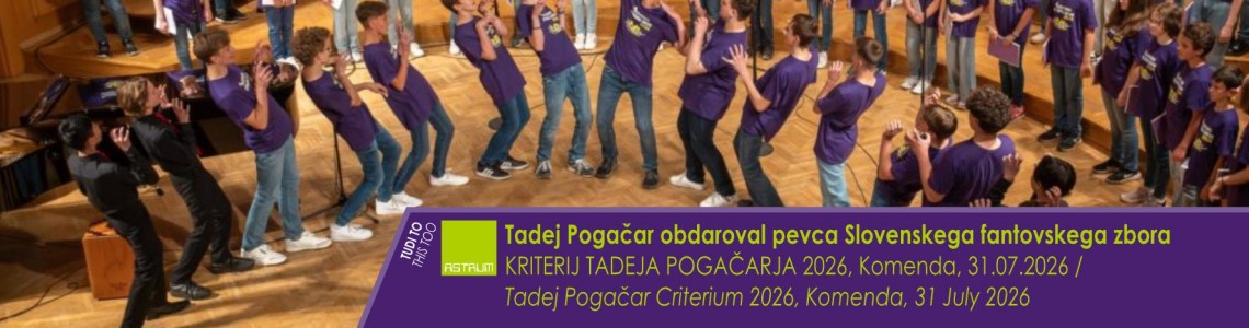TUDI TO: Tadej Pogačar obdaroval pevca Slovenskega fantovskega zbora