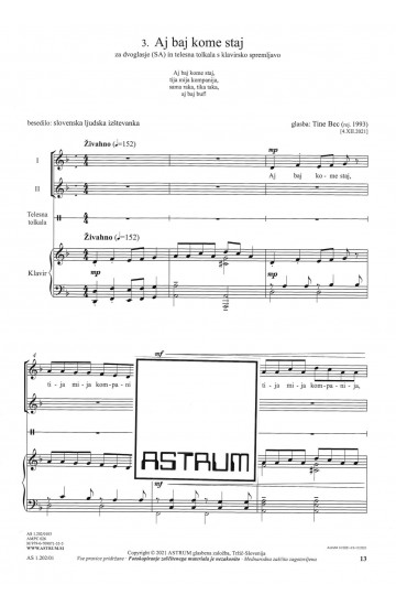 DVOGLASNE IZŠTEVANKE - I. zvezek