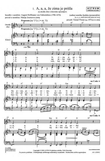 SMO OTROCI SREČNI VSI (Partitura) - v pripravi - podatki spodaj (še) niso pravilno navedeni