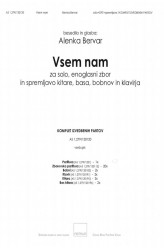 Vsem nam [Komplet izvedbenih partov]
