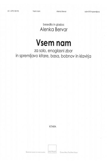 Vsem nam [Kitara]