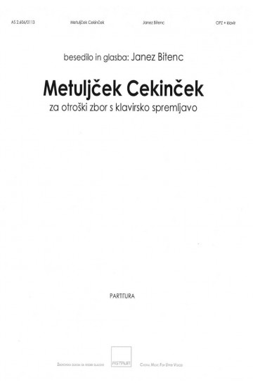 Metuljček Cekinček