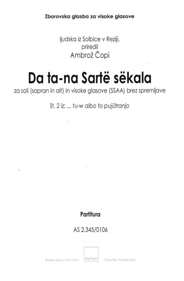 Da ta-na Sartë sëkala - SAsolo+SSAA