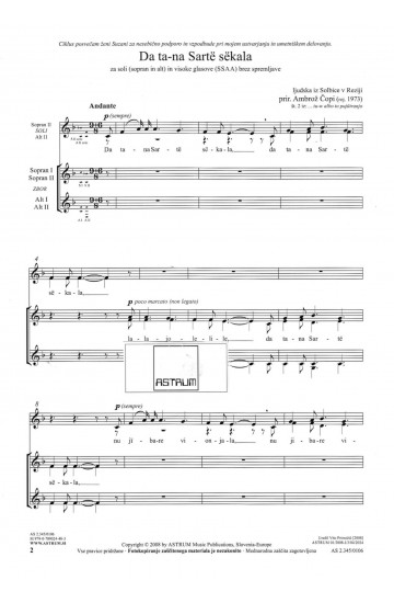 Da ta-na Sartë sëkala - SAsolo+SSAA