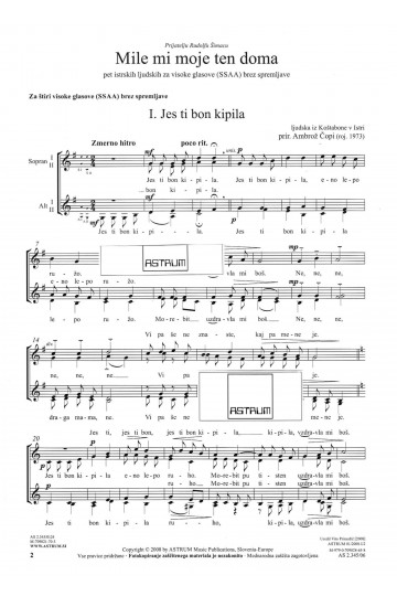 MILE MI MOJE TEN DOMA - SSAA