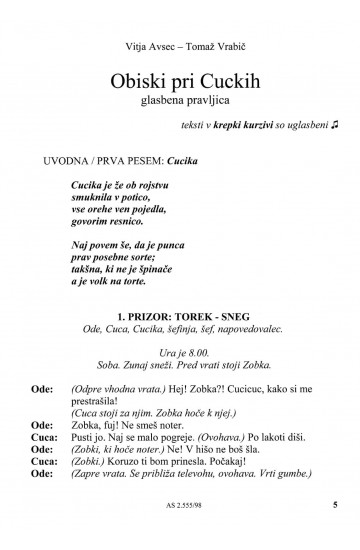 OBISKI PRI CUCKIH (Libreto)