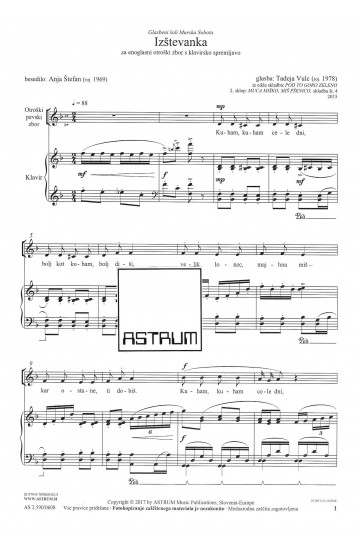 Izštevanka (Kuham, kuham cele dni)