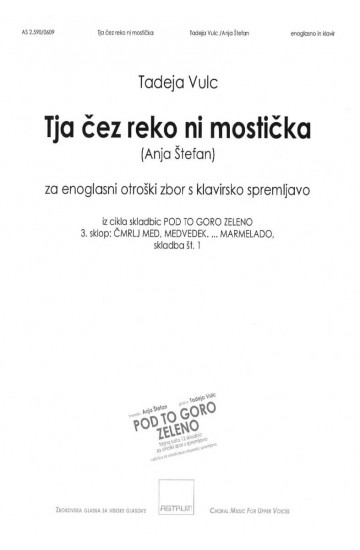 Tja čez reko ni mostička