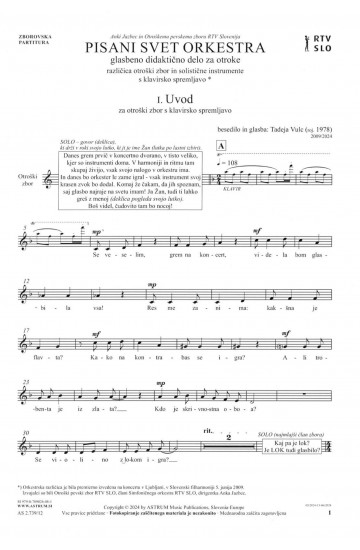 PISANI SVET ORKESTRA (Zbor)