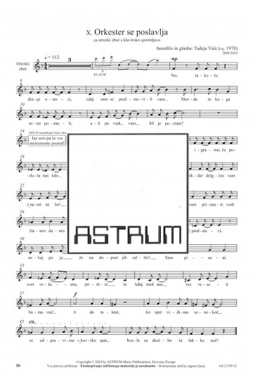 PISANI SVET ORKESTRA (Zbor)