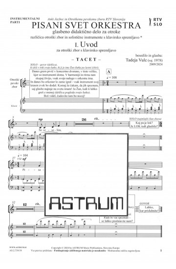 PISANI SVET ORKESTRA (Instrumentalni part)