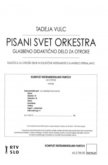 PISANI SVET ORKESTRA (Komplet instrumentalnih partov)
