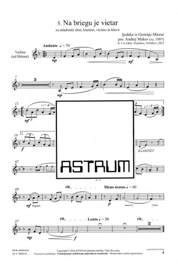 OSÖJSKICE, BRLÖŠKICE (Violina (solo))