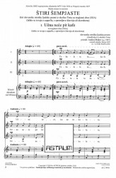ŠTIRI ŠEMPJASTE [Zborovska partitura]