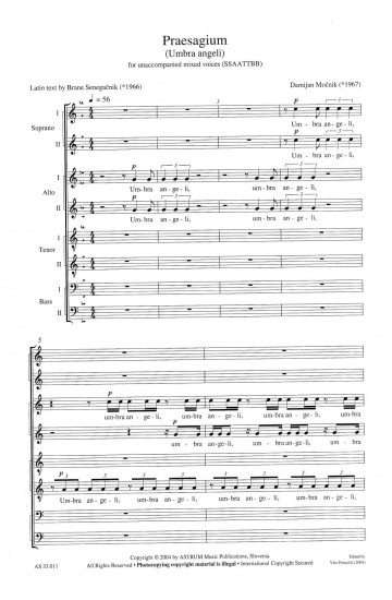 Praesagium (Umbra angeli) - SSAATTBB