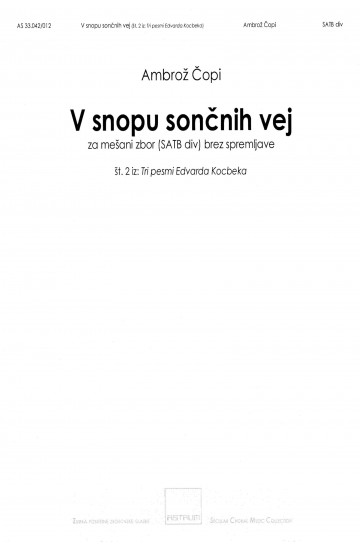 V snopu sončnih vej - SSAATTBB