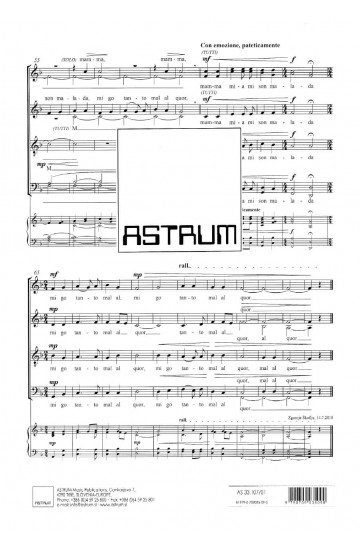 Sta mattina (Danes zjutraj) - SATBdiv