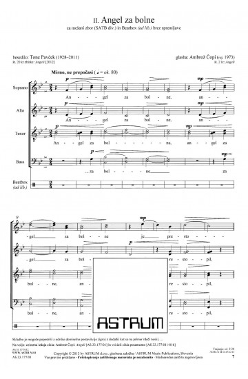 ANGELI (Zborovska partitura) 2013