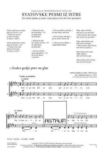 SVATOVSKE PESMI IZ ISTRE [ Wedding Songs from Istria] - SAdiv