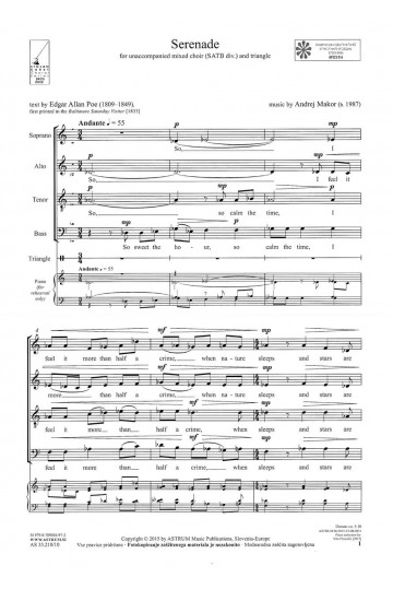 Serenade (SATBdiv+triangel)