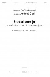 Srečal sem jo - SATBdiv