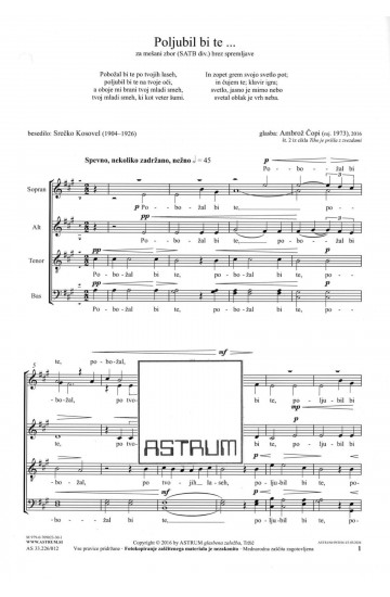 Poljubil bi te ... - SATBdiv