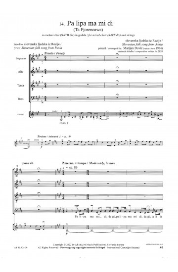 TA CITIRA (Zborovska partitura)