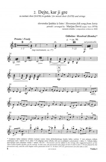 TA CITIRA (Violina I - Komplet partov za godala)