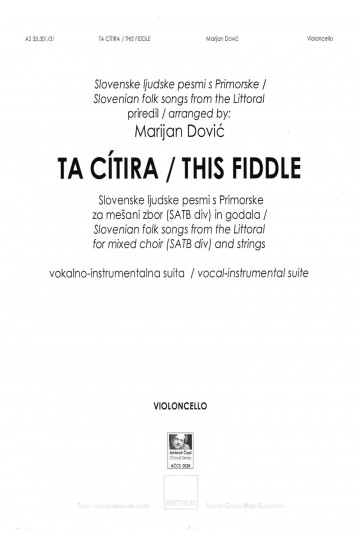 TA CITIRA (Violončelo - Komplet partov za godala)