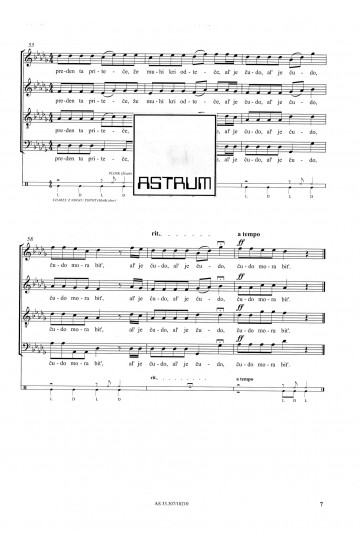 Komar je z muho plesal - SATBdiv in telesna tolkala