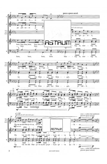 Kermu se dremle naj gre spat - T/A solo (opt.)+SATBdiv+telesna tolkala