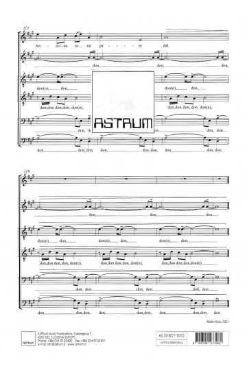 Kermu se dremle naj gre spat - T/A solo (opt.)+SATBdiv+telesna tolkala