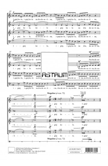 Igraj kolo na dva desetina - SATBdiv+telesna tolkala