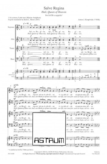 Salve, Regina - SATB