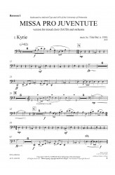 MISSA PRO JUVENTUTE - orkester (SATB) Fagot I