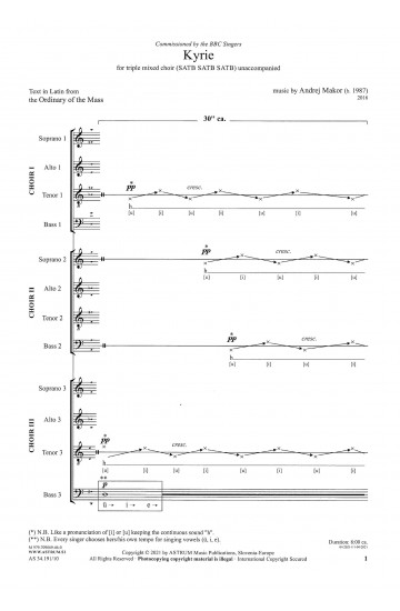 Kyrie - SATB SATB SATB [2016]