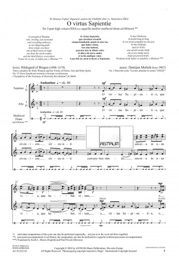 O virtus Sapientiae (SSA, srednjeveški boben ad libitum)