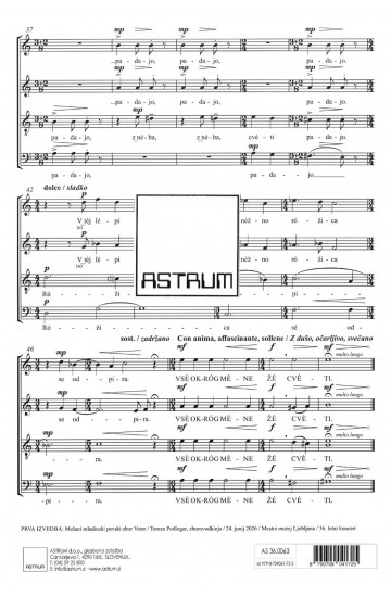 Vse okrog mene že cveti - SATB